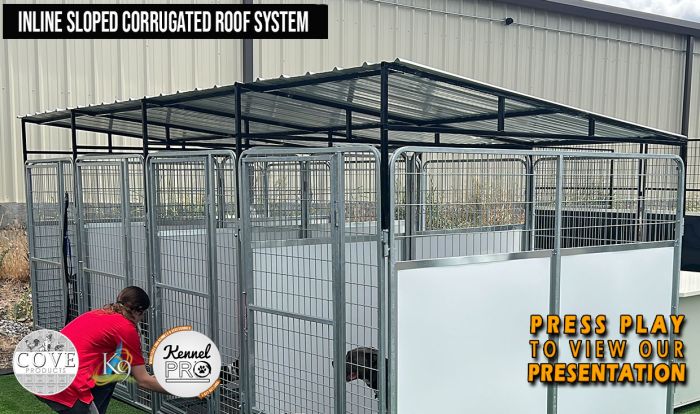 Dog Cage Galvanised Dog Run With Roof Multiple Kennels, 2-Run Dog