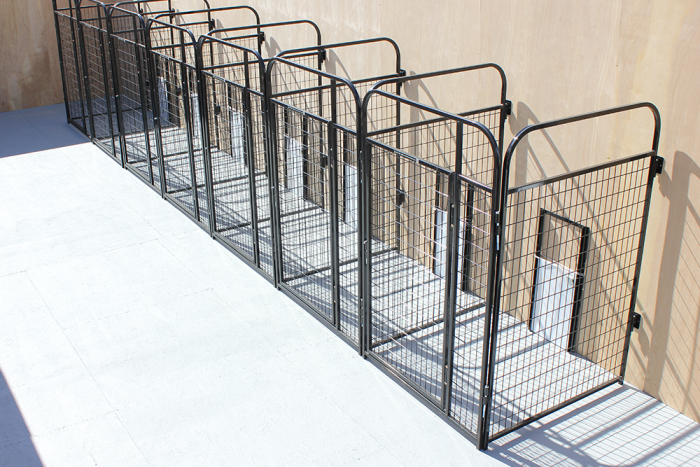 4' X 4' Inside 4' X 8' Outside Multiple Standard Dog Kennels x2