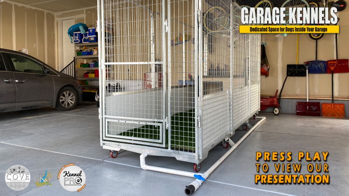 6' X 8' Quick N Clean Garage Park Kennel