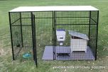 8' X 24' Ultimate 7' Tall Wire Kennel (Powdercoated)