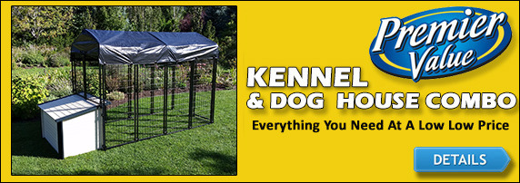 Dog Kennel And Dog House Combo